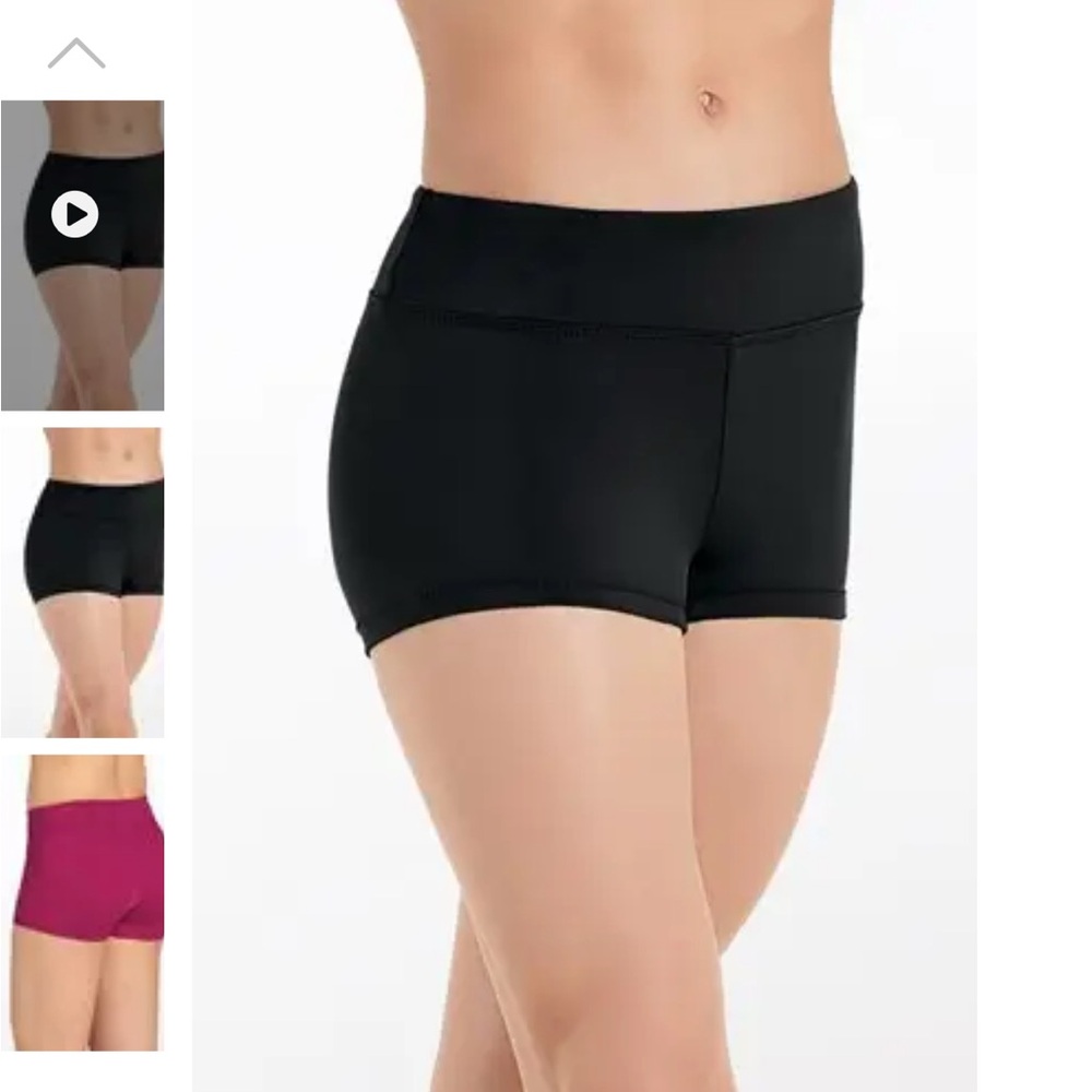 Black High-Waisted Athletic Shorts